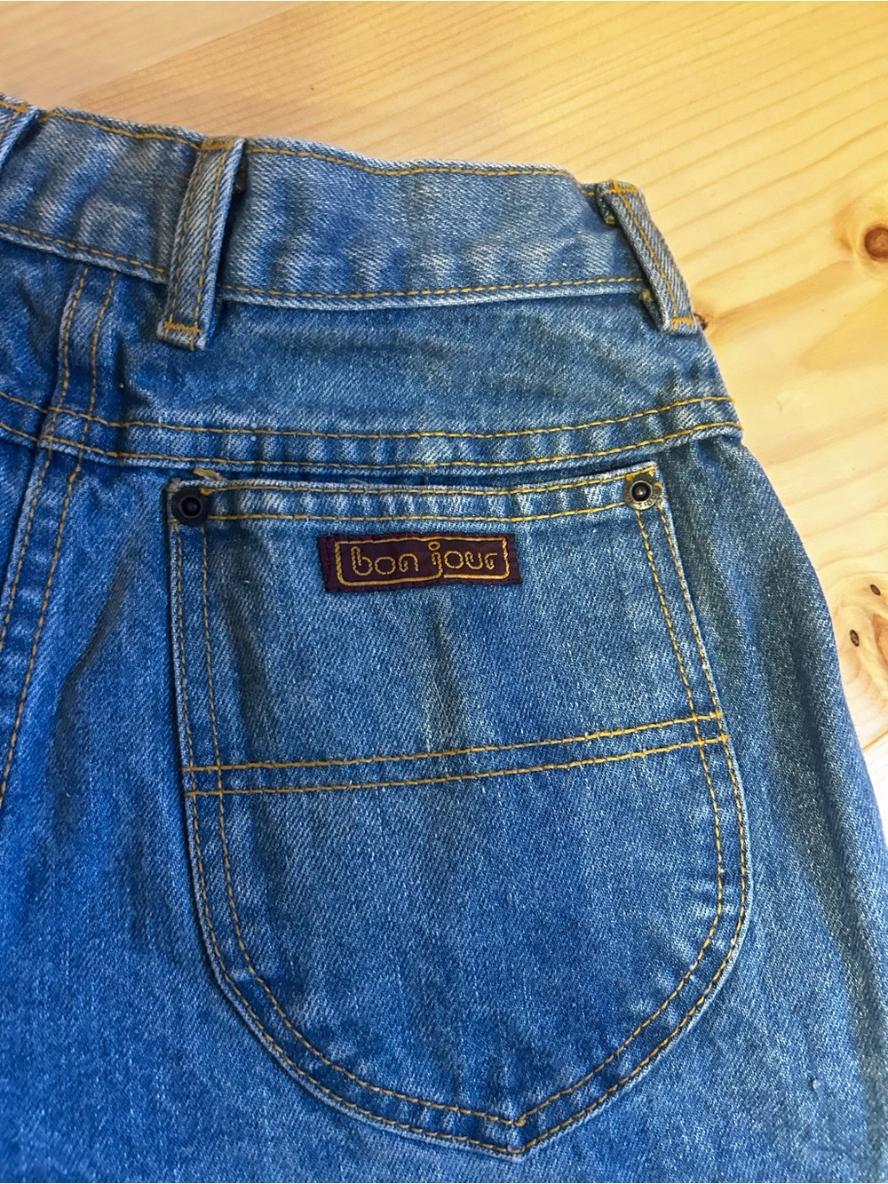 1980s Women’s Bonjour Mom Jeans Pleated Classic Blue Denim Jeans Size 9/10